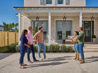 As seen on HGTV’s Rock the Block, Drew, Brian, and Mika appears as guest judges to determine the winning team of  Rock The Block Season 3.